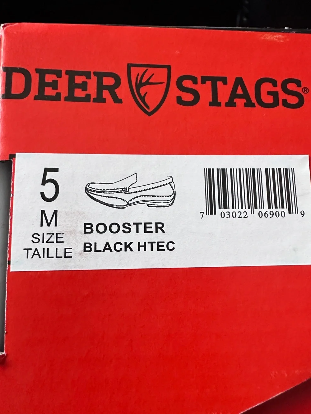 Deer Stags Black Slip-On Dress Shoe Loafers - Big Kid Size 5